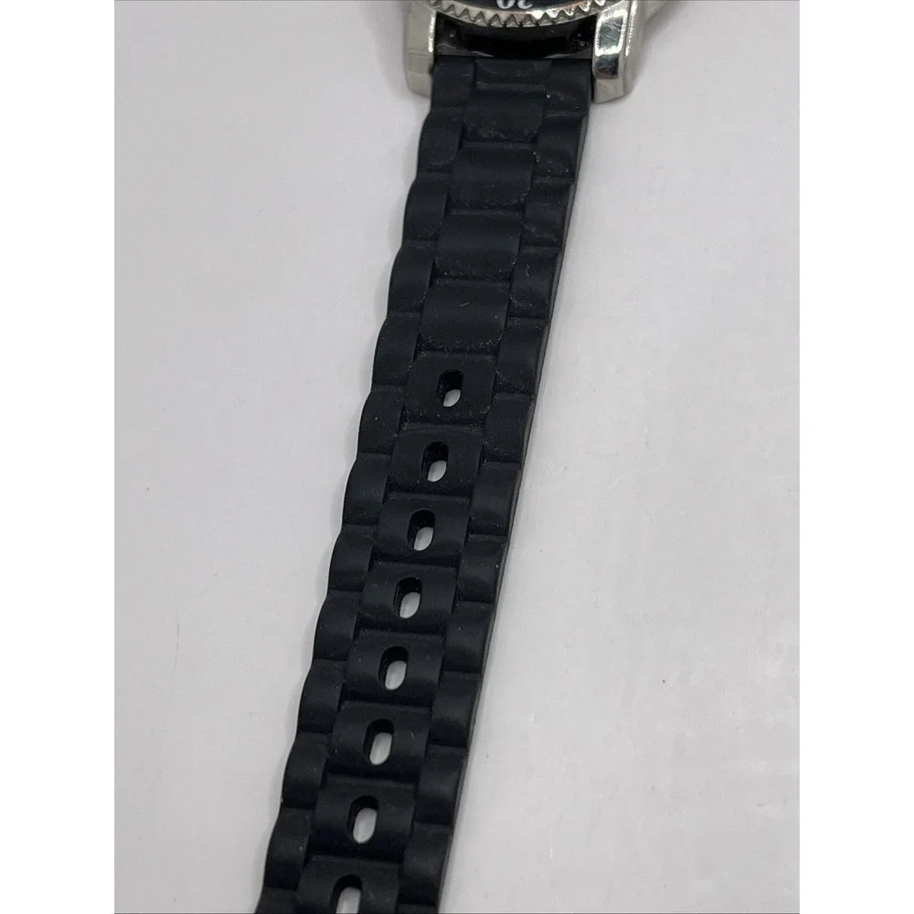 American‎ Eagle Outfitters Women's Quartz Watch Black Silicone Band- New Battery